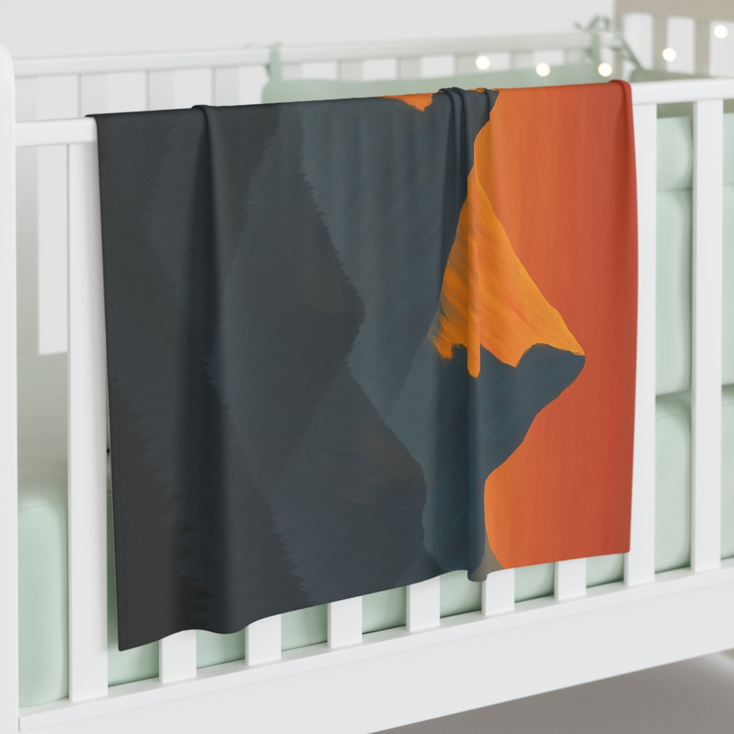 "Wild Thing" Orange Baby Blanket