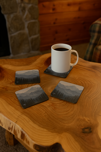 Greyscape Cork Coaster Set (4-pack)