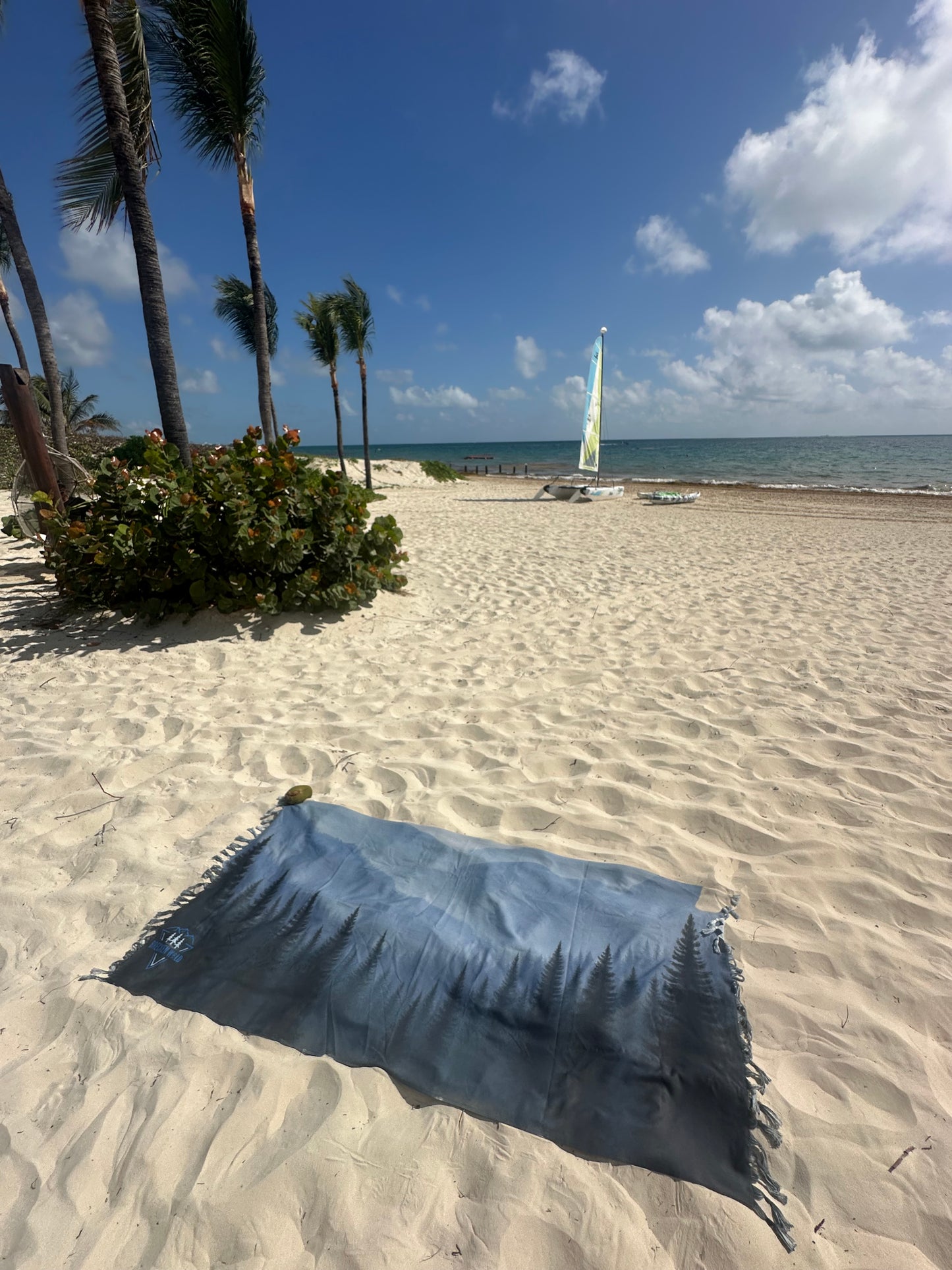 "Fog Forest" Sand Towel