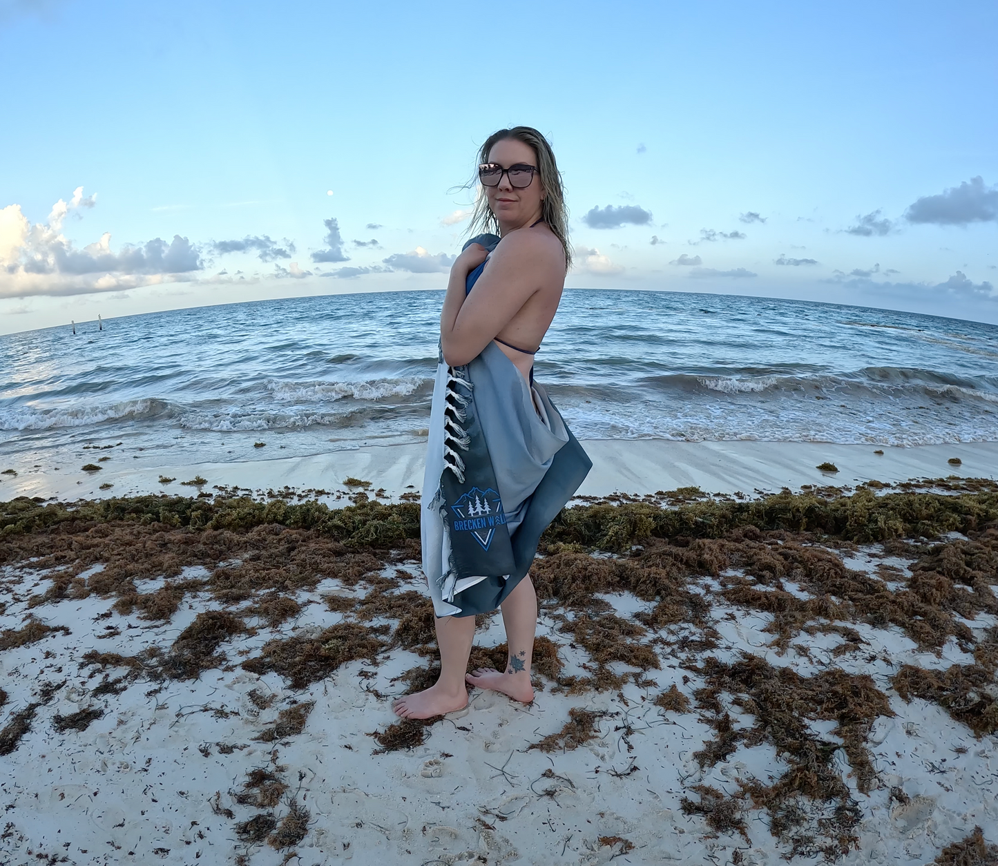 "Fog Forest" Sand Towel