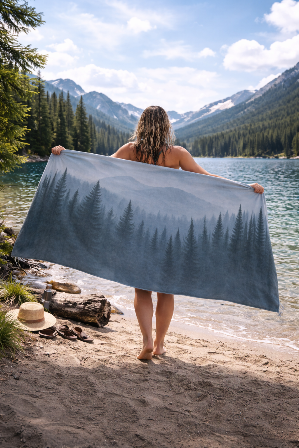 "Fog Forest" Trail Towel