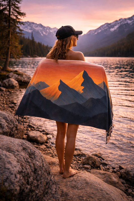 “Alpenglow” Sand Towel