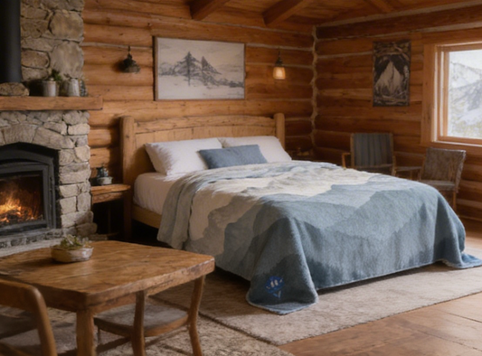 "Gateway to the Rockies" Sherpa Fleece Blanket