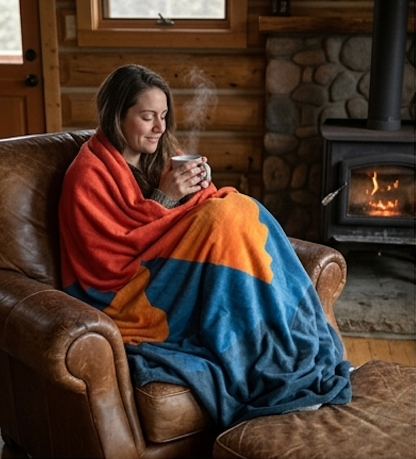 "Alpenglow" Sweatshirt Blanket