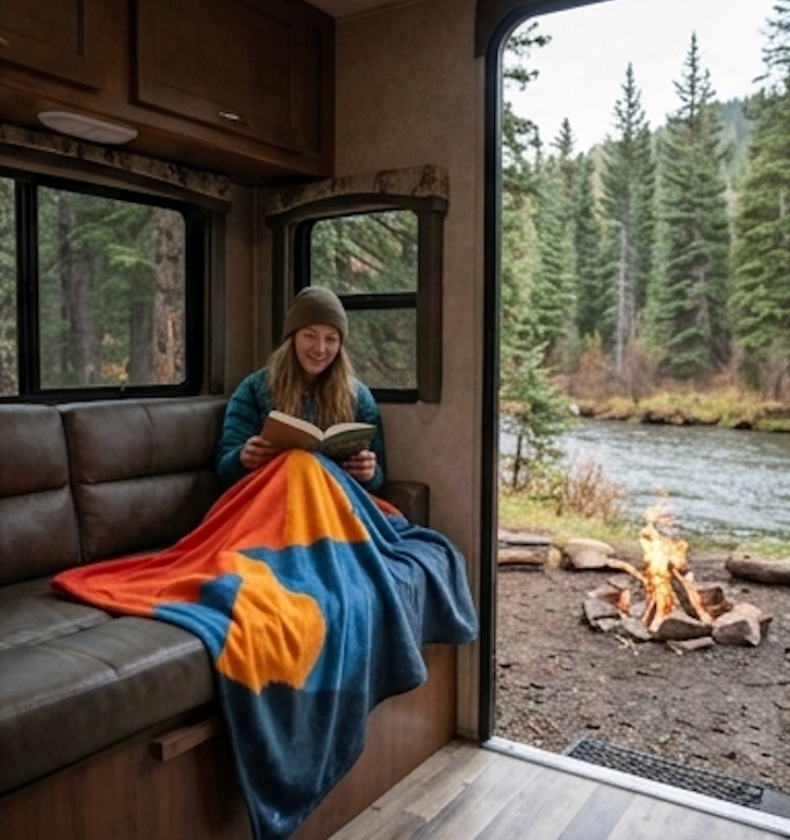 "Alpenglow" Sweatshirt Blanket
