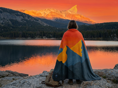 "Alpenglow" Sweatshirt Blanket
