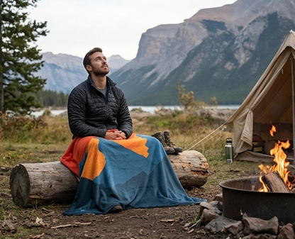"Alpenglow" Sweatshirt Blanket