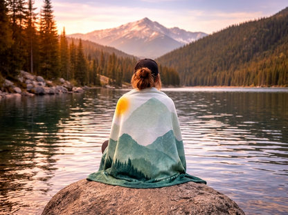 "Sunscape" Sweatshirt Blanket