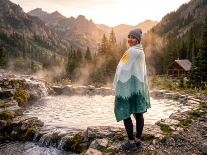 "Sunscape" Sweatshirt Blanket