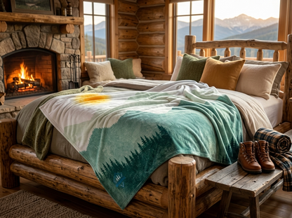 "Sunscape" Sweatshirt Blanket