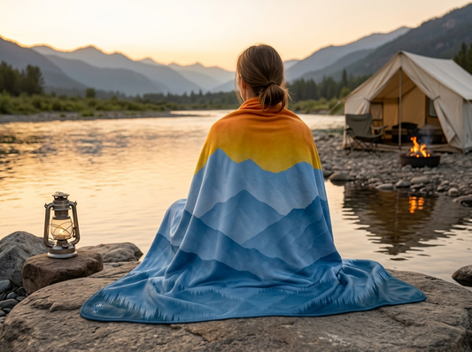 "Sky Fire" Sweatshirt Blanket