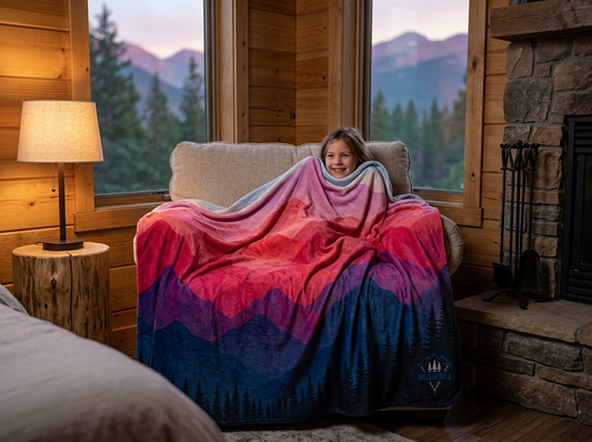 "Vibrance" Sherpa Fleece Blanket