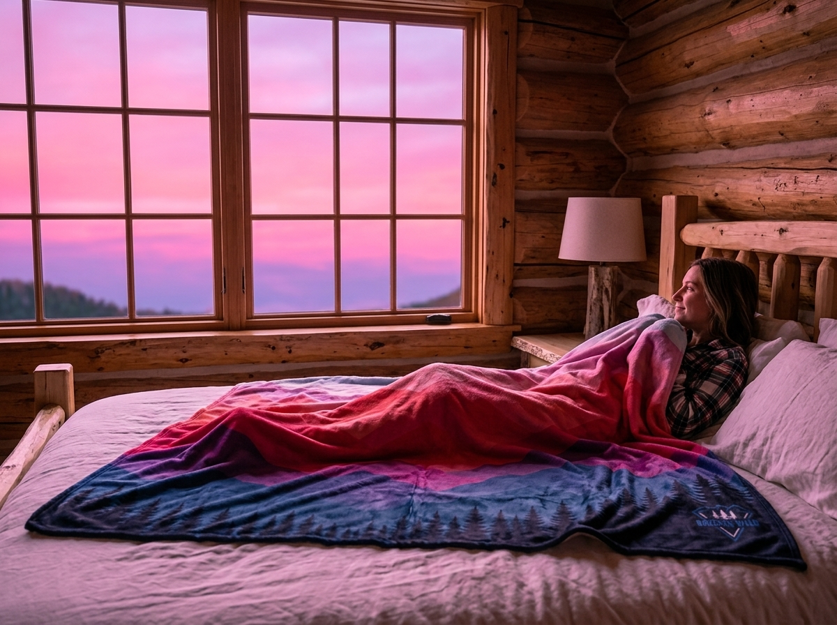 "Vibrance" Sherpa Fleece Blanket