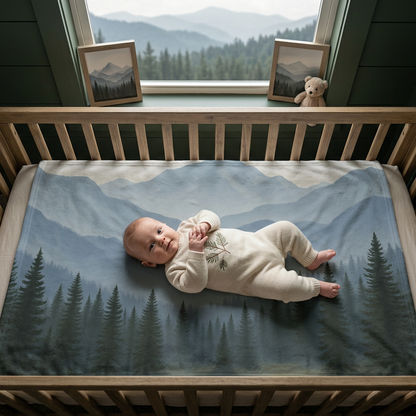 "Wild Thing" Blue Baby Blanket