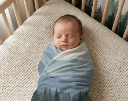 "Wild Thing" Blue Baby Blanket