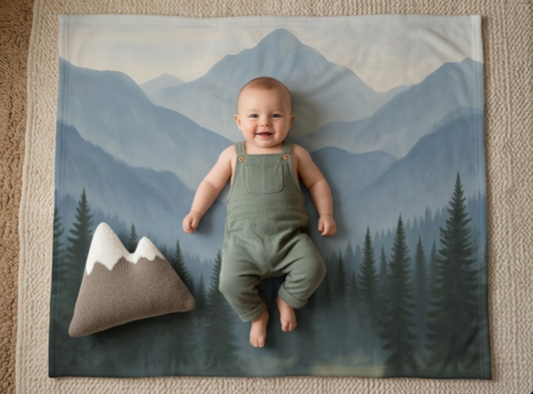 "Wild Thing" Blue Baby Blanket