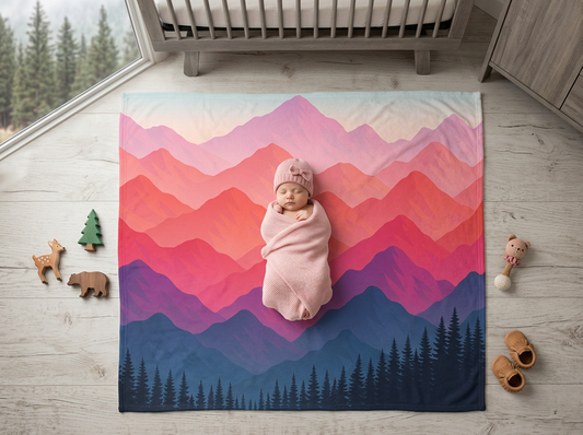 "Wild Thing" Pink Baby Blanket