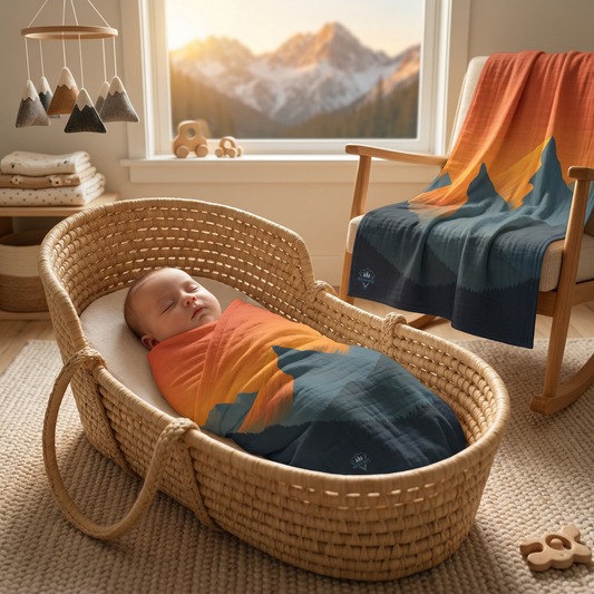 "Wild Thing" Orange Baby Blanket