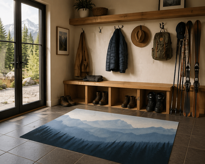 "Fog Forest" Area Rug