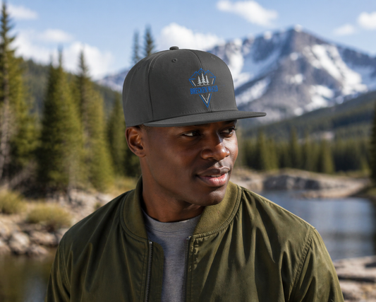 Brecken Wild Embroidered Snapback Hat