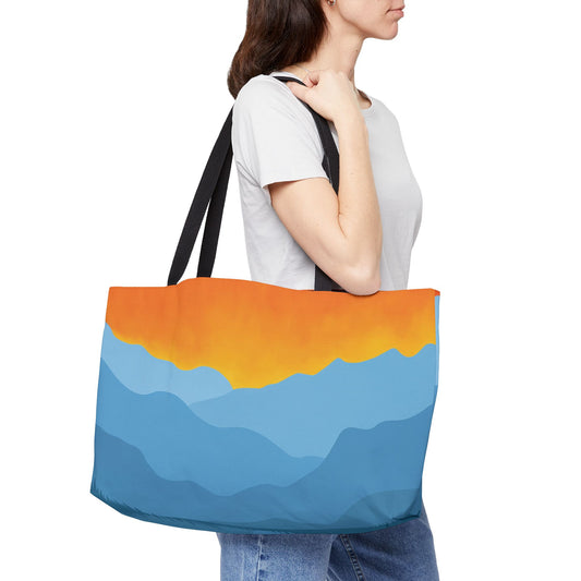 Mountain Sunset Weekender Tote Bag