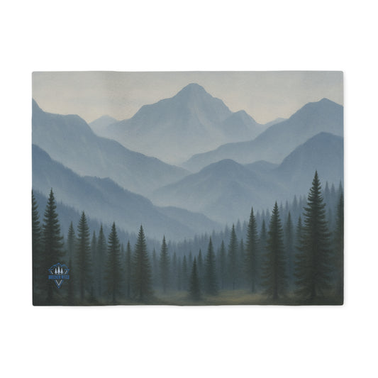 Grey Mountainscape Cozy Sweatshirt Blanket