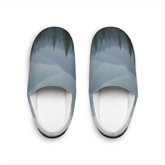 Cozy Forest Scene Indoor Slippers