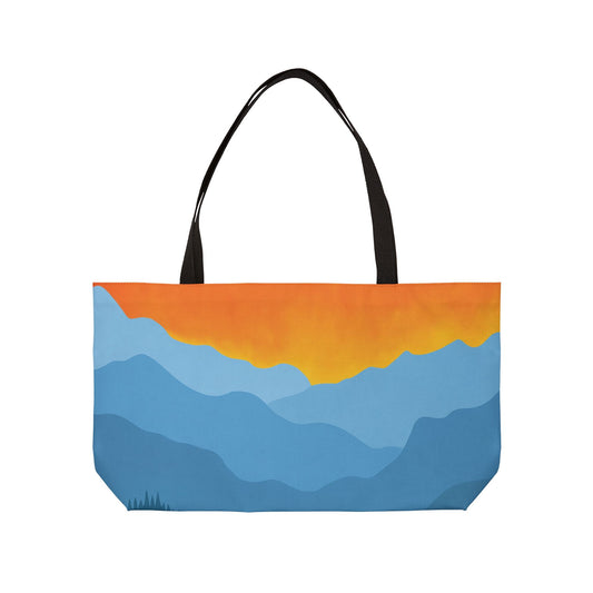 Mountain Sunset Weekender Tote Bag