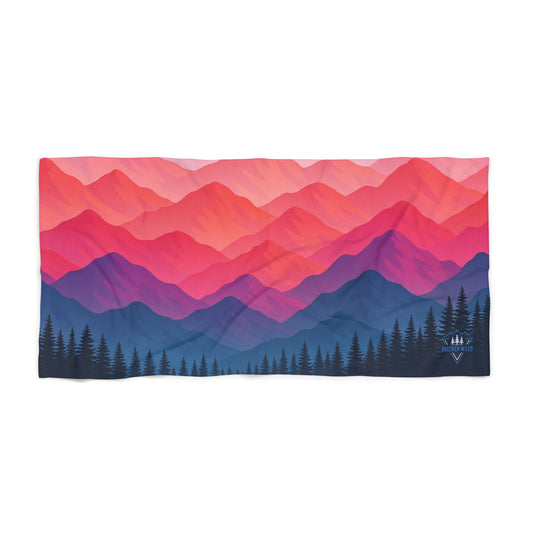 Colorscape Mountain Beach Towel
