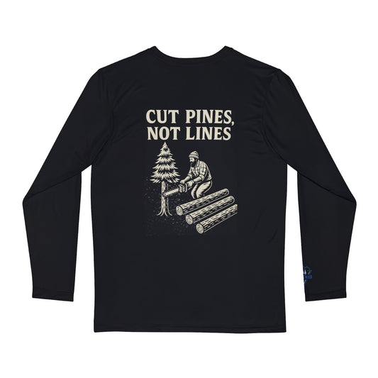 Cut Pines, Not Lines - Men's Long Sleeve Shirt