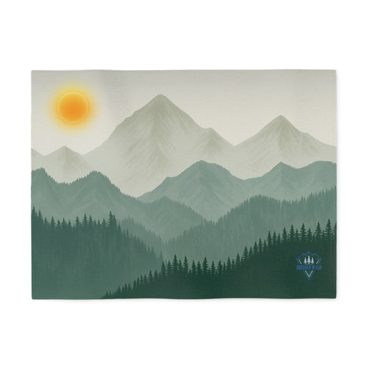 Sunscape Mountain Sweatshirt Blanket