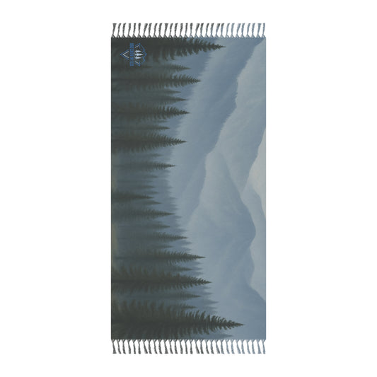 Greyscape Boho Beach Towel